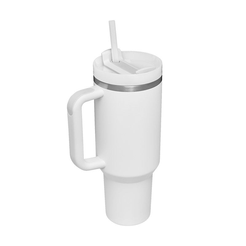 Thirsty Diva 40oz Insulated Tumbler - full product view with accessories