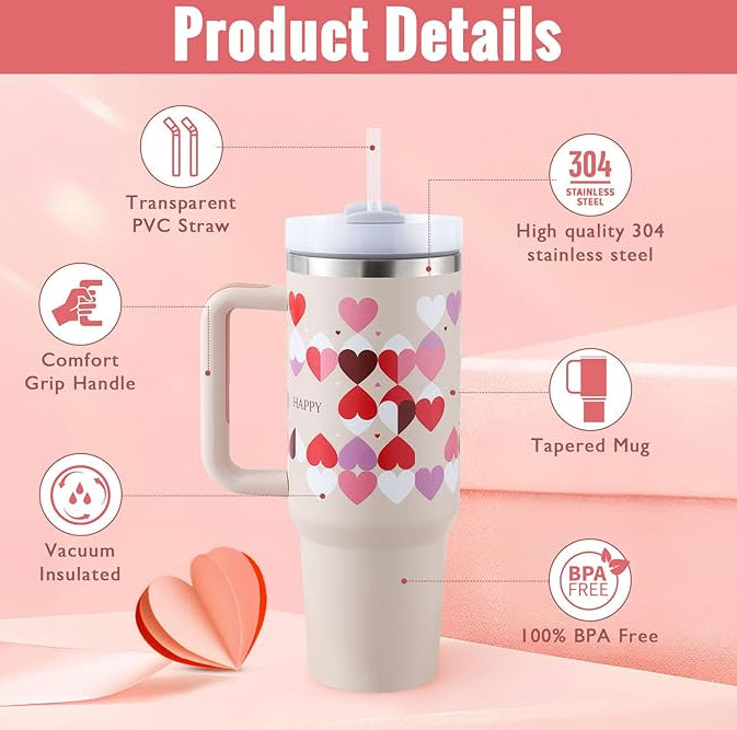 40oz Diva Insulated Tumbler - side view showing double wall construction